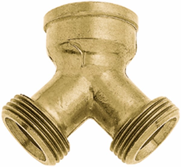 Abzweigstück Messing mit Gewindeanschlüssen 3/4"