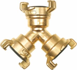 Abzweigstück Messing mit 3 x Schnellkupplungen "BASIC"