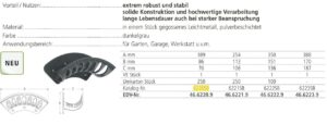 Wandschlauchhalter P Leichtmetall pulverbesch. GROß