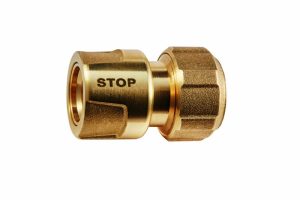 GEKA plus-Schlauchstück mit Wasserstopp 3/4" - 19mm MS DVGW VP55