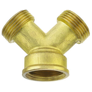 Y-VERTEILER MESSING FÜR WASSER G 3/4" IG X 2XG 3/4"" AG"