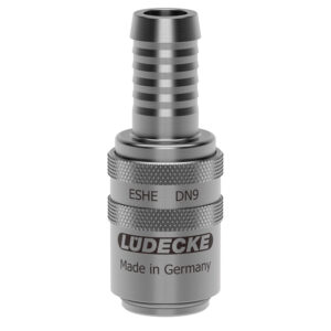 TEMPERIER-KUPPLUNG MIT VENTIL SLW13MM STANDARD,DN9,EDELSTAHL 1.4