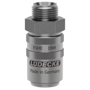 TEMPERIER-KUPPLUNG OHNE VENTIL M 16X1,5, DN9,EDELSTAHL 1.4305