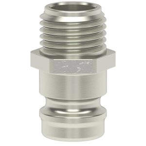 TEMPERIER-STECKNIPPEL G 1/8" AG, MS 58, DN 6, VERNICKELT