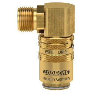 TEMP SECURE-KUPPLUNG M. VENTIL DN9 G 3/8'' AG, MS 2.0401, 90°