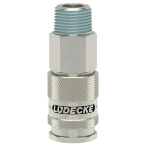 ATEMSCHUTZ-KUPPLUNG DN 7,4 R 3/8'' AG, MS 58 vernickelt