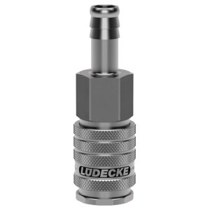 INDUSTRIE-SCHNELLSCHKLUSSKUPPLUNG MIT SCHLAUCHTÜLLE SLW 6 MM