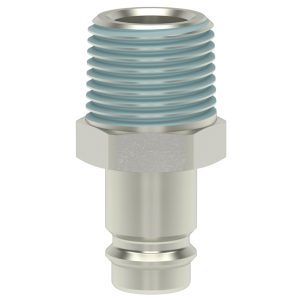 ESIG-STECKNIPPEL DN 10	 R1/4"AG,STAHL GEHÄRTET,VERN.