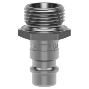 ESIGE-STECKNIPPEL DN 10 G 1/2" AG,EDELSTAHL 1.4305