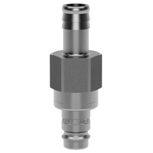 STECKNIPPEL MIT SCHLAUCHTÜLLE SLW 13 MM, EDELSTAHL 1.4305,
