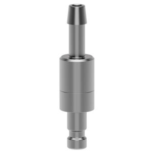 STECKER DN 2.7, EDELSTAHL 1.4305, SLW 4, MIT VENTIL