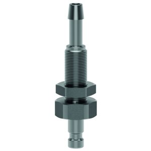 Stecknippel mit Schlauchtu¨lle und Schottverschraubung 4 mm