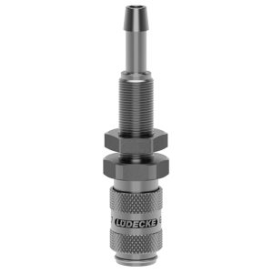 Kupplungen mit Schlauchtu¨lle und Schottverschraubung 4 mm