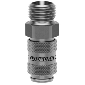 MICRO-ES-KUPPLUNG DN 2,7 M 5 AG, EDELSTAHL 1.4305
