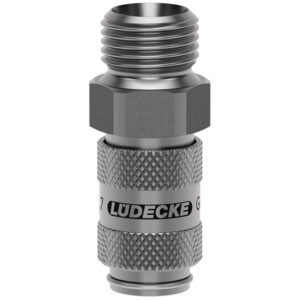 MICRO-ES-KUPPLUNG DN 2,7 M 5 AG, EDELSTAHL 1.4305