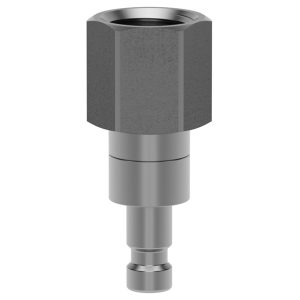 STECKER DN 2.7, EDELSTAHL 1.4305, M 5 IG, MIT VENTIL