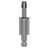 STECKER DN 2.7, EDELSTAHL 1.4305, SLW 5, MIT VENTIL