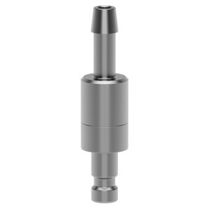 STECKER DN 2.7, EDELSTAHL 1.4305, SLW 5, MIT VENTIL