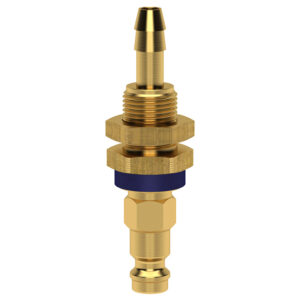 STECKNIPPEL DN 5 MIT SCHOTTVERSCHR. SLW 6MM, CODIERT BLAU UND 6-