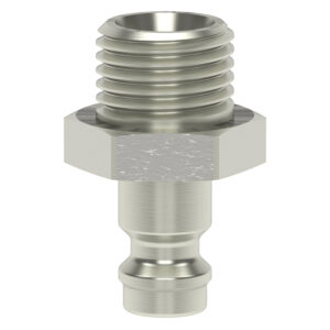 MINI-ES-STECKNIPPEL DN 5 G 1/8"AG, MS58, VERNICKELT
