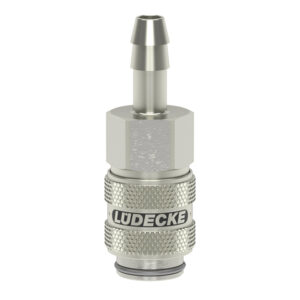 MINI-ES-KUPPLUNG LECKAGEARM DN 5 SLW 9 MM, VERNICKELT