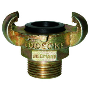 KLAUEN-AUSSENGEWINDEKUPPLUNG G 3/8" AG, DIN 3489
