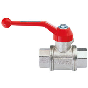 KUGELHAHN MESSING VERNICKELT 2 X R 1/4" IG"