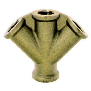 4-WEGE-STÜCK MESSING DN 19 4 X G 1/2" IG