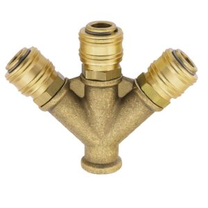 4-WEGE-STÜCK MESSING DN 7,2 G 3/8" IG X 3X ES 38 A